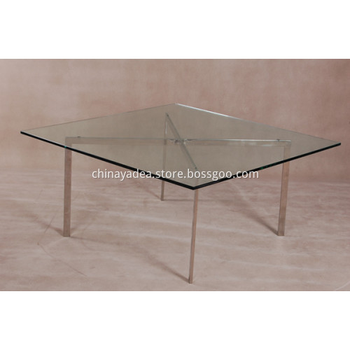 Tempered glass top Barcelona Coffee Table